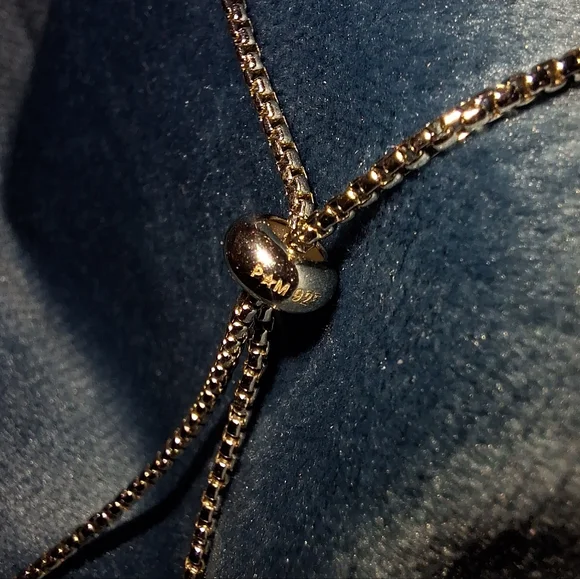 Sterling Silver Opal Slider Bracelet – P☆M 925 Adjustable Bolo Style - Picture 8 of 9